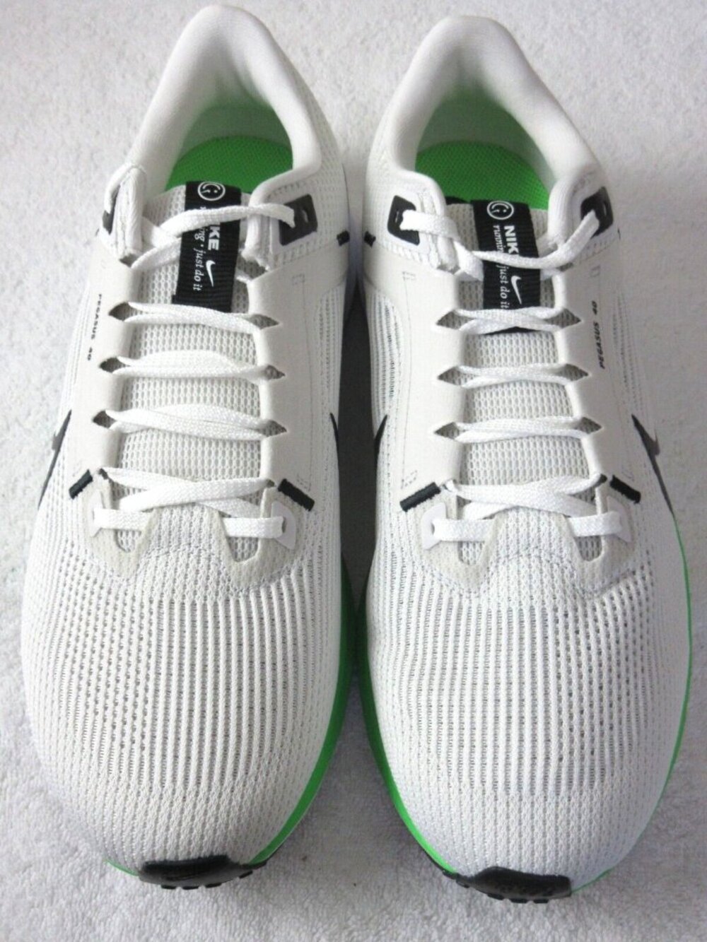 Nike Men's Air Zoom Pegasus 40 Running Shoes Platinum Tint Black White Size 10 - Picture 3 of 5